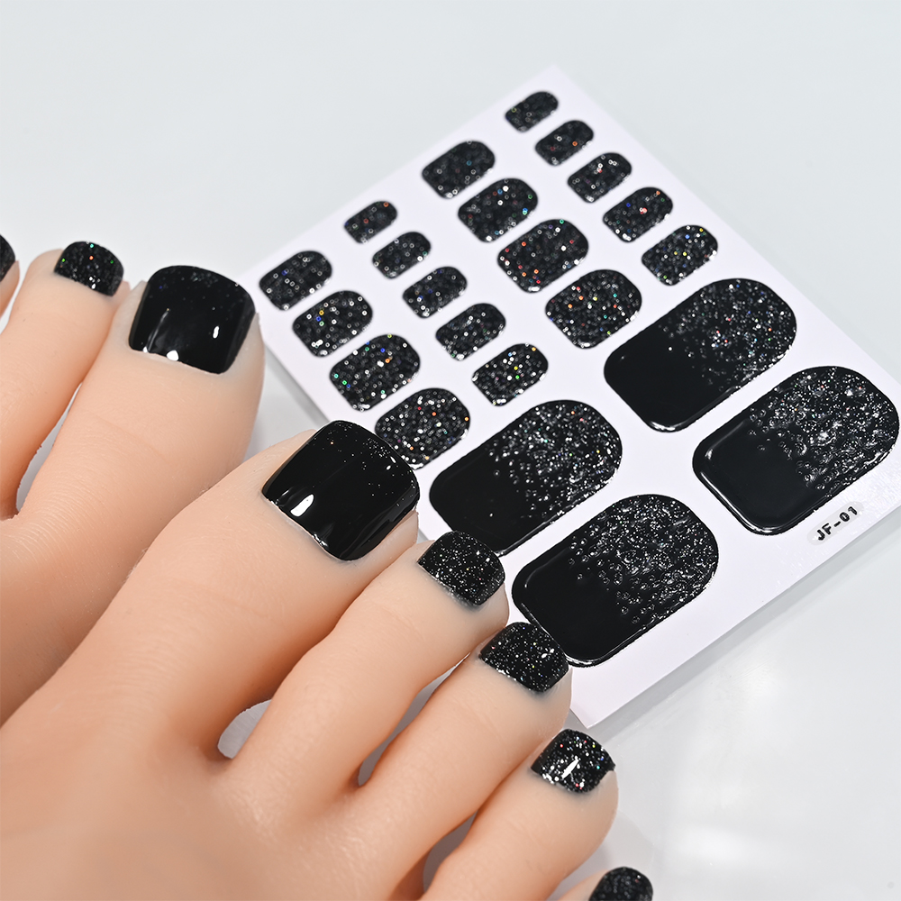 22tips Glitter Toe Nail Sticke - Full Cover Adhesive 评论和价格