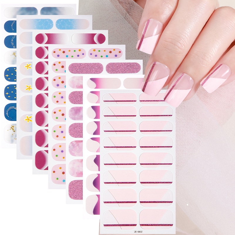 16Tips Marble Gradient Starry  - Full Cover Adhesive 评论和价格