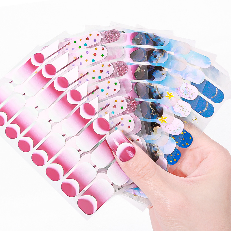16Tips Marble Gradient Starry  - Full Cover Adhesive 评论和价格