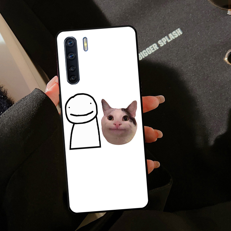Beluga Cat Meme Face Smiling C - Oppo A78 评论和价格