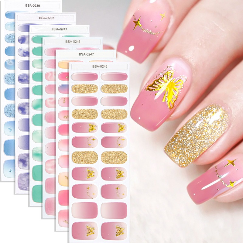 No UV Lamp Semi Cured Gel Nail - Full Cover Adhesive 评论和价格
