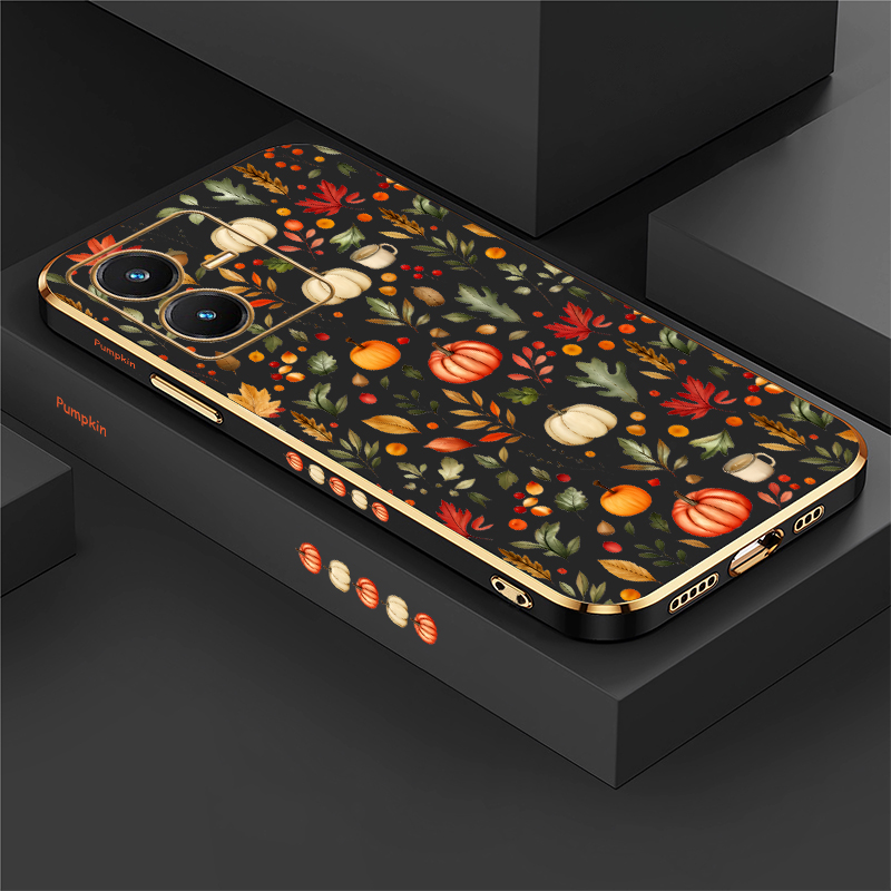 Autumn Leaf Pumpkin Case For V - Vivo V40 评论和价格